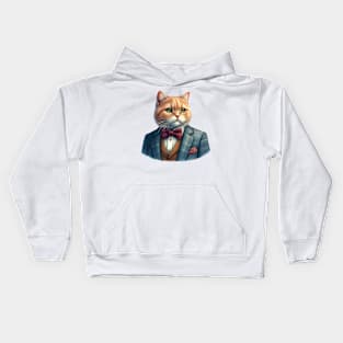 The Orange Tabby Tycoon Kids Hoodie